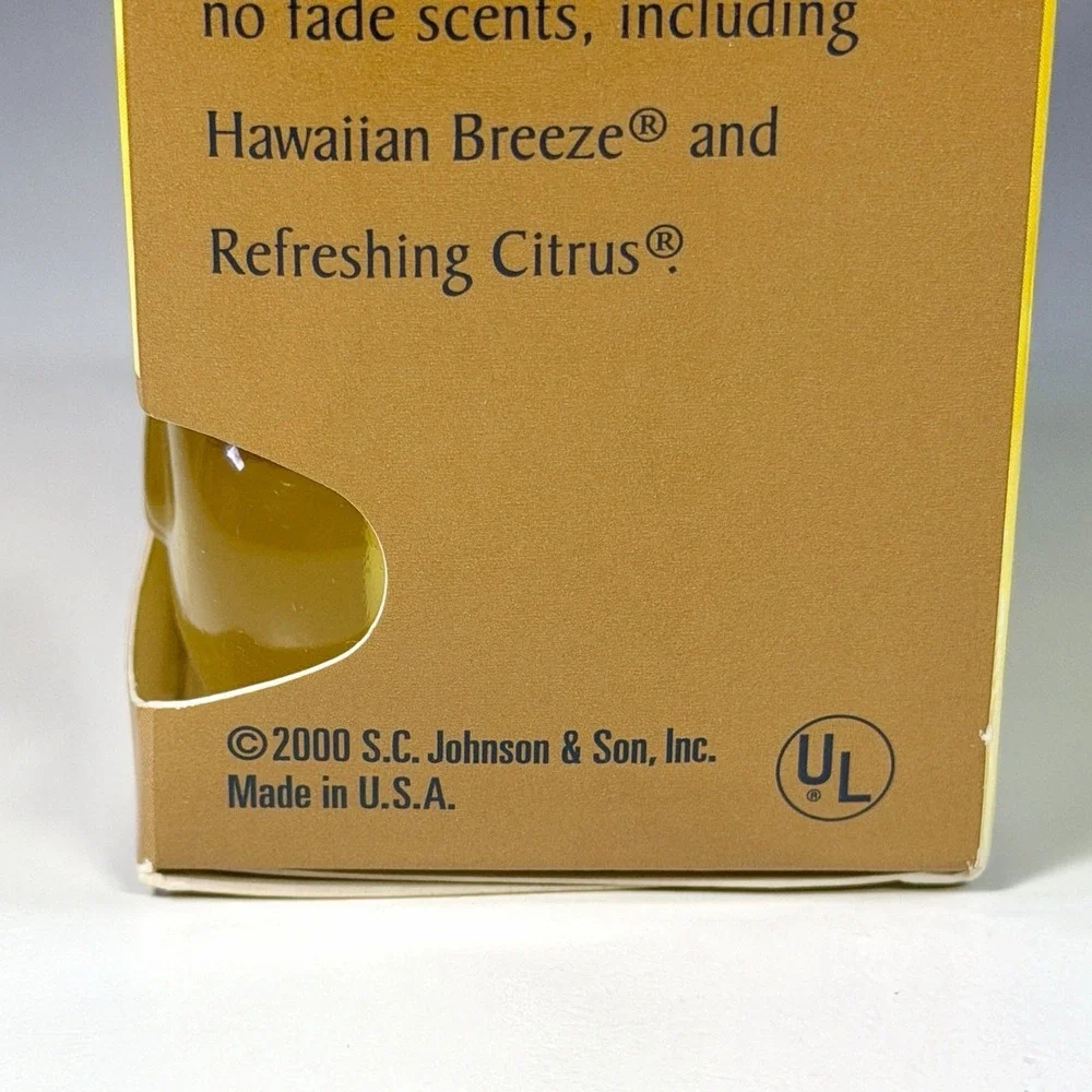 NOS VTG 2000 Glade PlugIns Vanilla Breeze Scented Oil Starter Kit Free Warmer